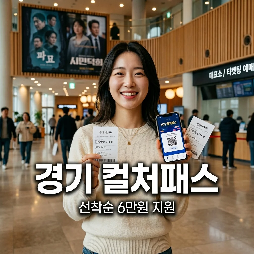 경기 컬처패스 지원 금액 6만원! 선착순 예산 소진 전 신청 방법