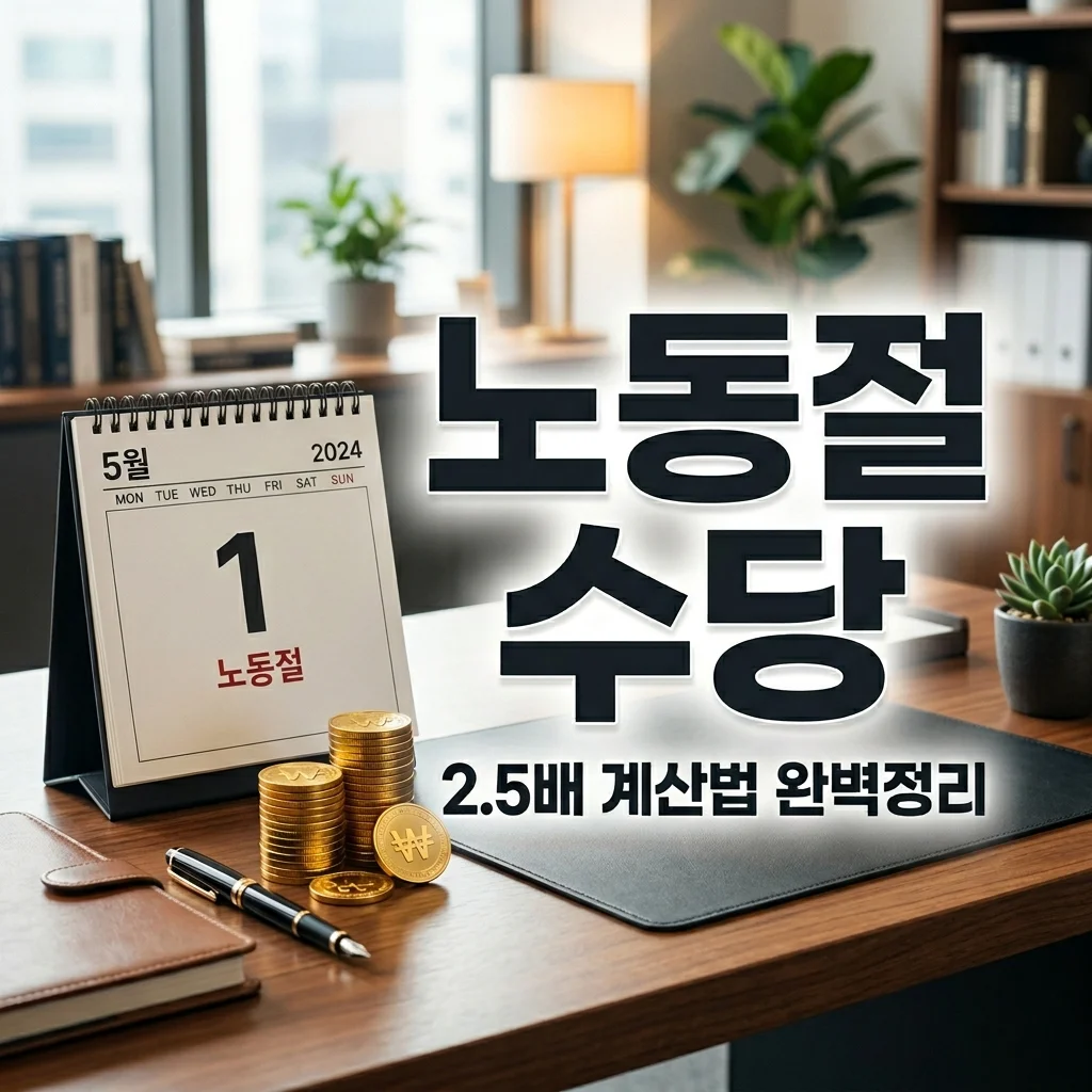 5월 1일 노동절 휴일근로수당 2.5배 지급 기준 및 계산법 (5인 미만 포함)