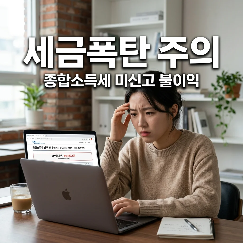 프리랜서 알바생 5월 종합소득세 신고 안 하면 받는 불이익 3가지