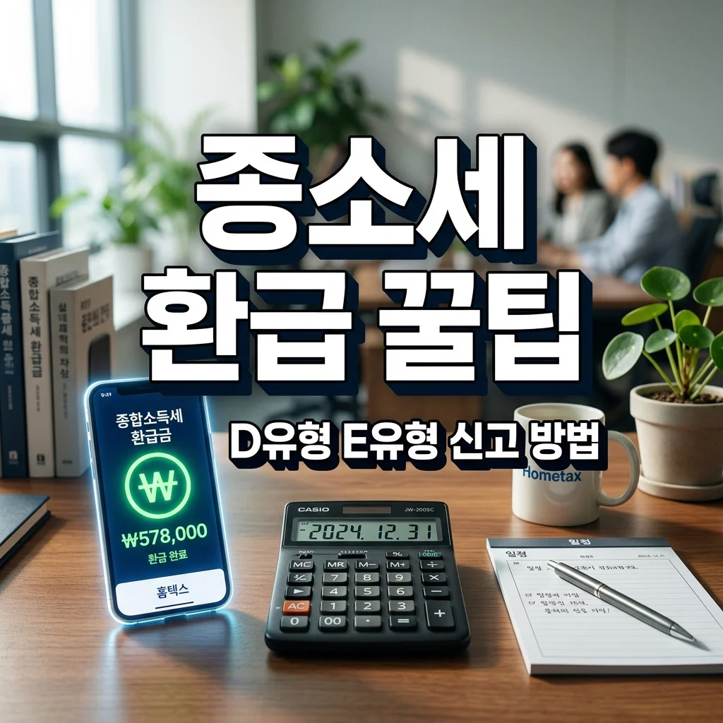 종합소득세 환급금 조회 및 D유형 E유형 추계신고 작성 꿀팁 (2026)