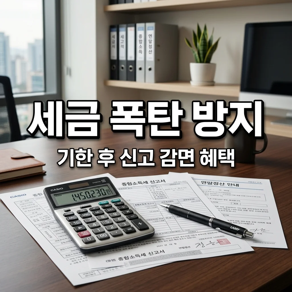 종합소득세 기한 후 신고 가산세 폭탄 피하는 방법 및 감면 혜택 총정리