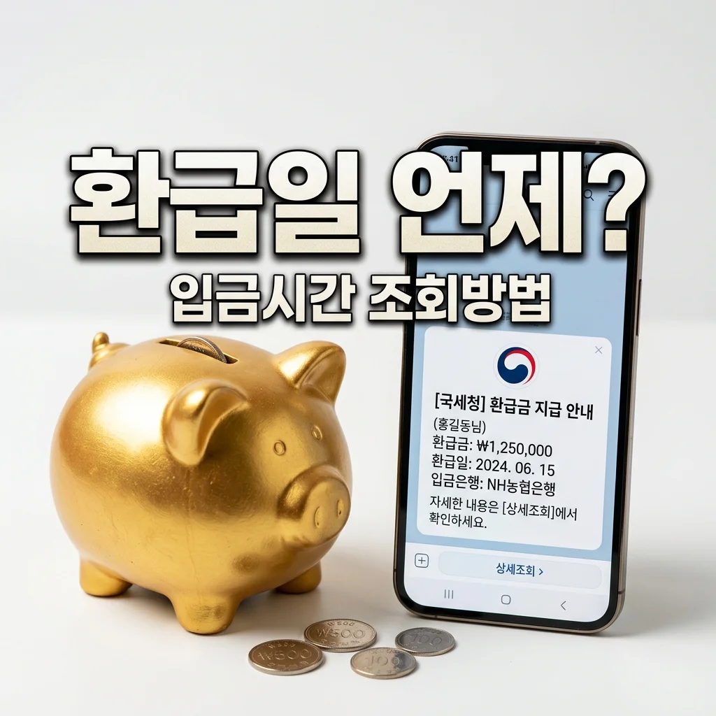 5월 종합소득세 환급일 언제? 홈택스 환급금 조회 및 입금 시간 총정리