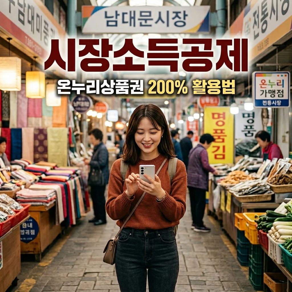 전통시장 소득공제 혜택 및 온누리상품권 사용처 찾기 (지류 vs 모바일)
