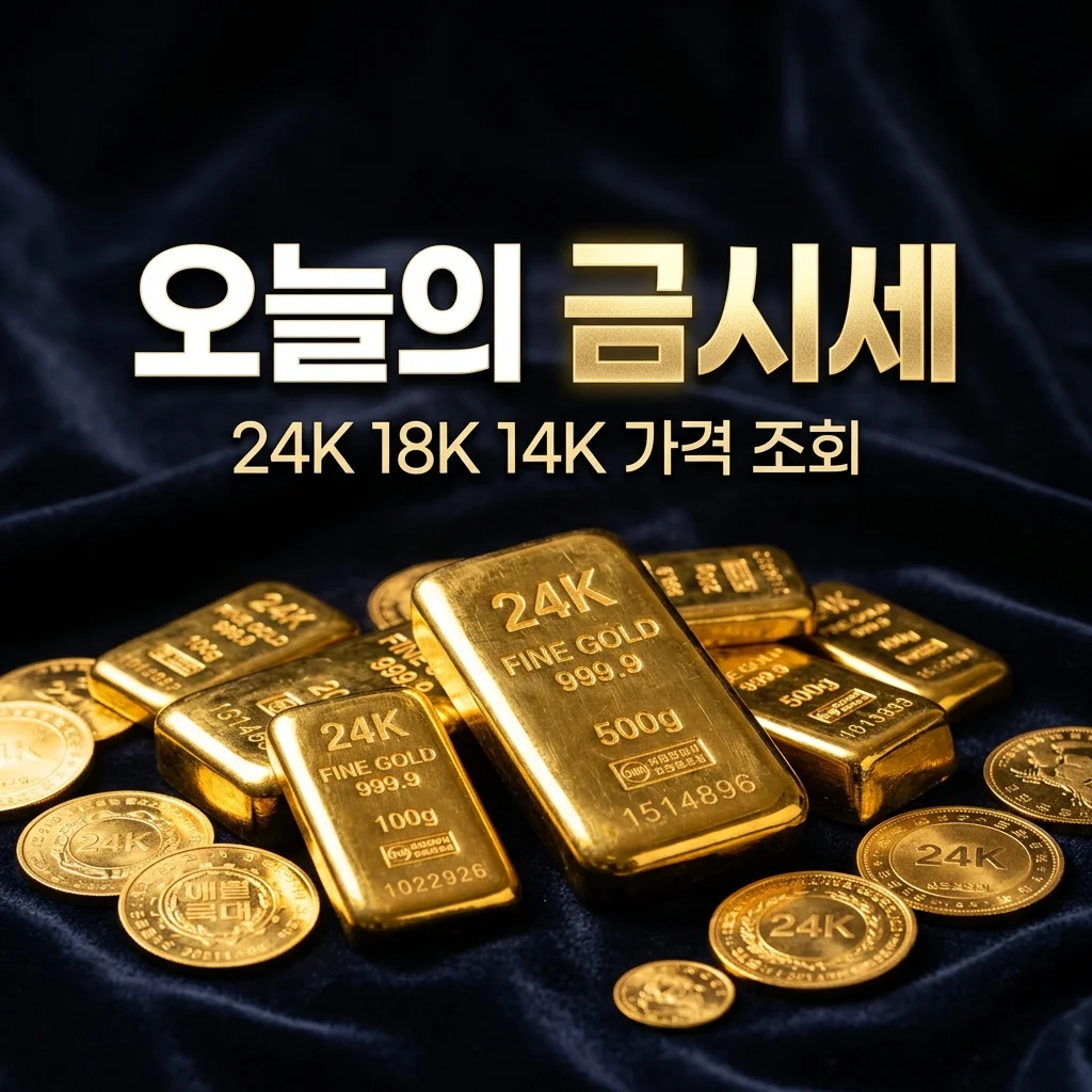 오늘 금시세 조회 방법: 24K 18K 14K 한돈 가격 및 금은방 매입 매도 수수료 총정리