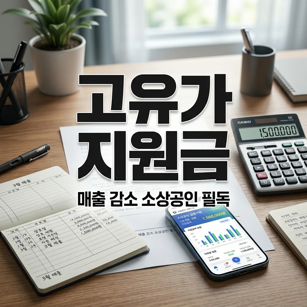 매출 감소 소상공인 고유가 지원금 기준 및 증빙 서류 제출 방법