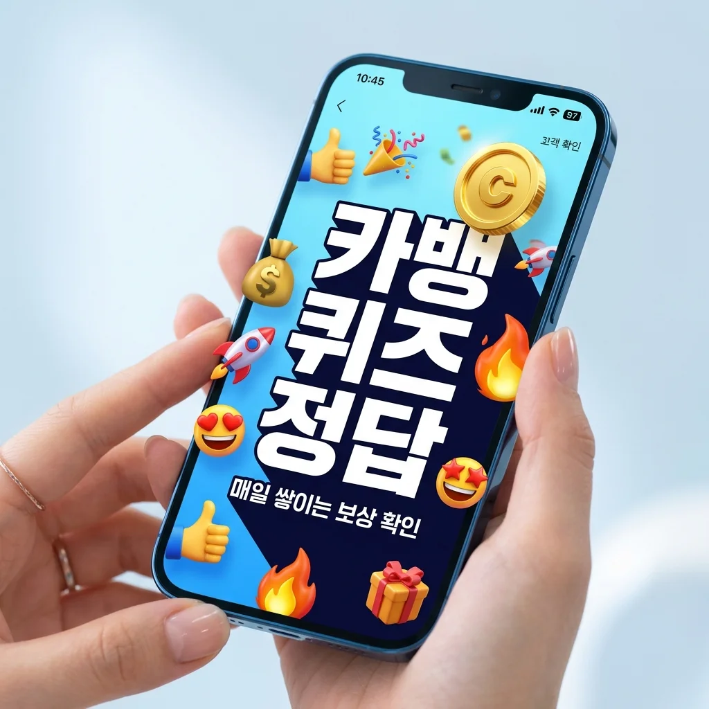 카뱅 이모지 퀴즈 정답 및 초성 힌트! 매일 보상 받는 참여 방법 총정리