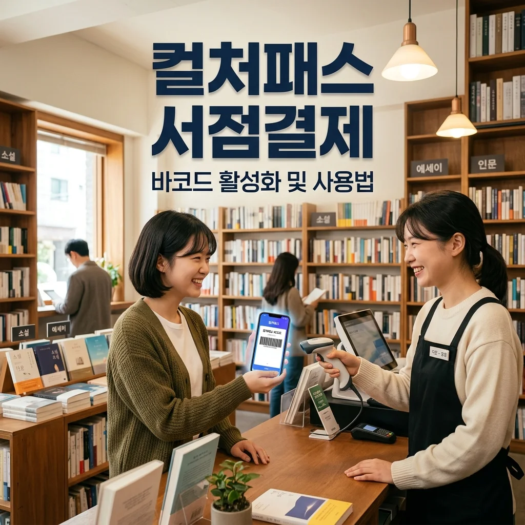 경기 컬처패스 오프라인 서점 결제 가이드: 바코드 활성화 및 동네 책방 사용법