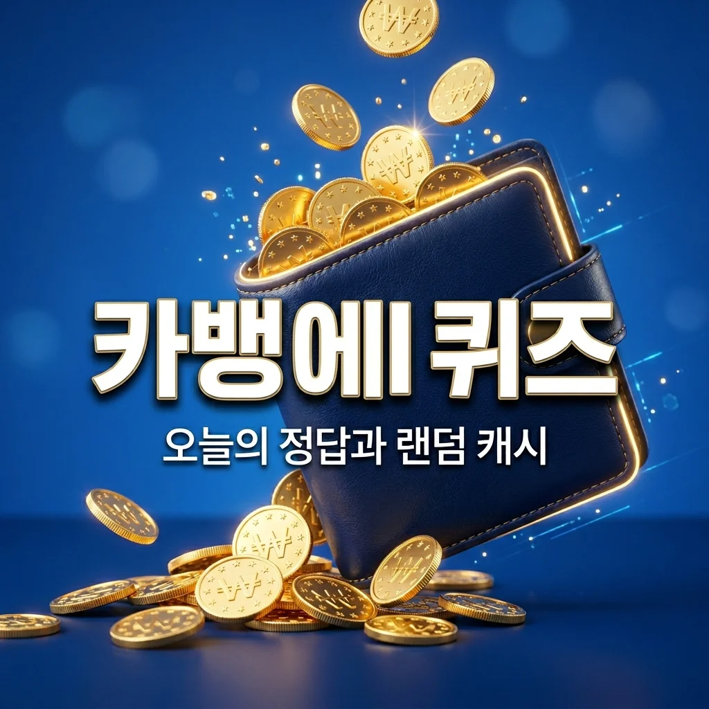 오늘의 카뱅 AI 퀴즈 정답 확인하고 카카오뱅크 랜덤 캐시 받는 법 (2026년 5월 7일)