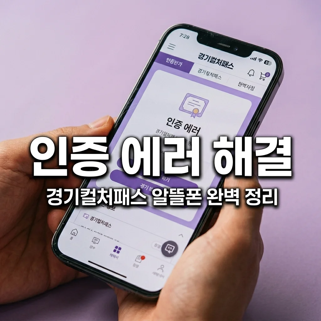 경기 컬처패스 본인 인증 에러 해결법 | 알뜰폰 명의 불일치 3분 컷