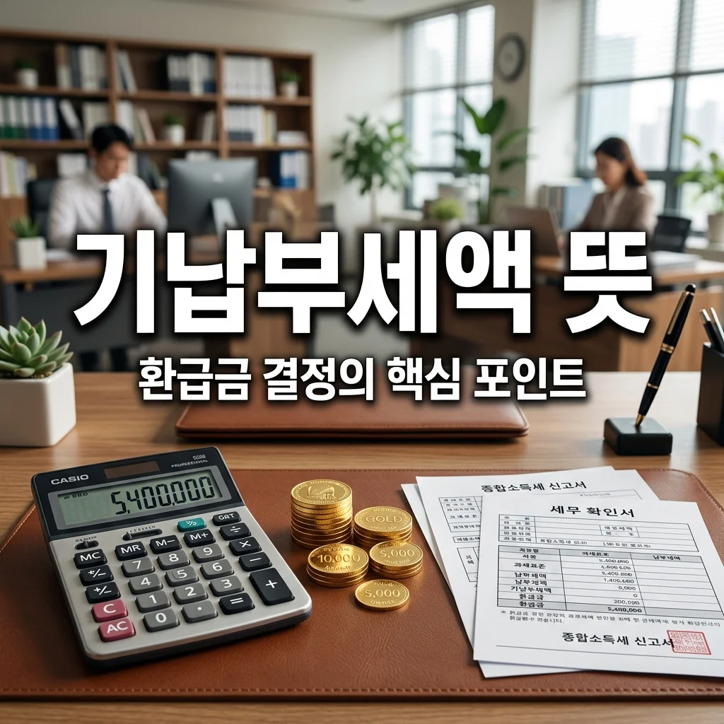 기납부세액 뜻, 종합소득세 연말정산 환급금 결정하는 핵심 포인트