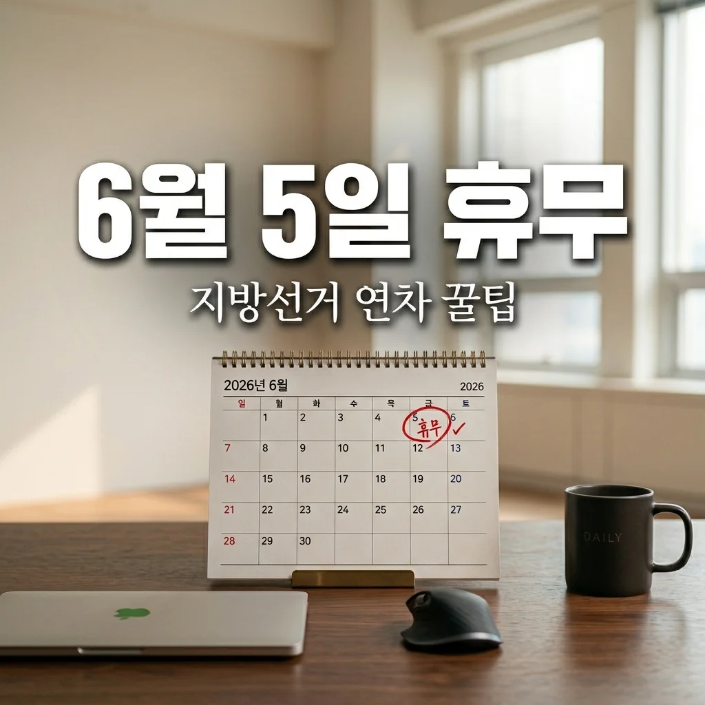 현충일 대체공휴일 무산? 직장인 필수 6월 지방선거 샌드위치 연차 전략 총정리