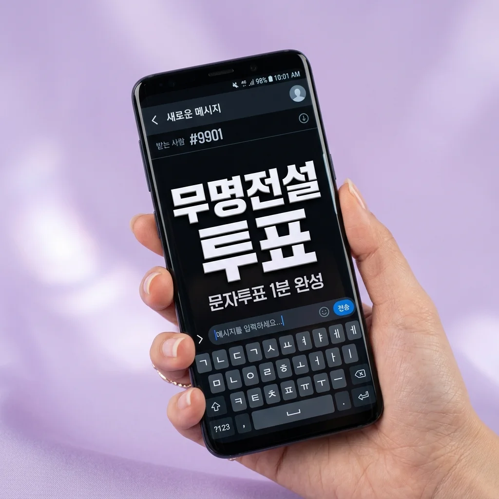 무명전설 투표하기 #9901 방법 | 결승전 생방송 문자투표 가수 번호 (어르신 전용)