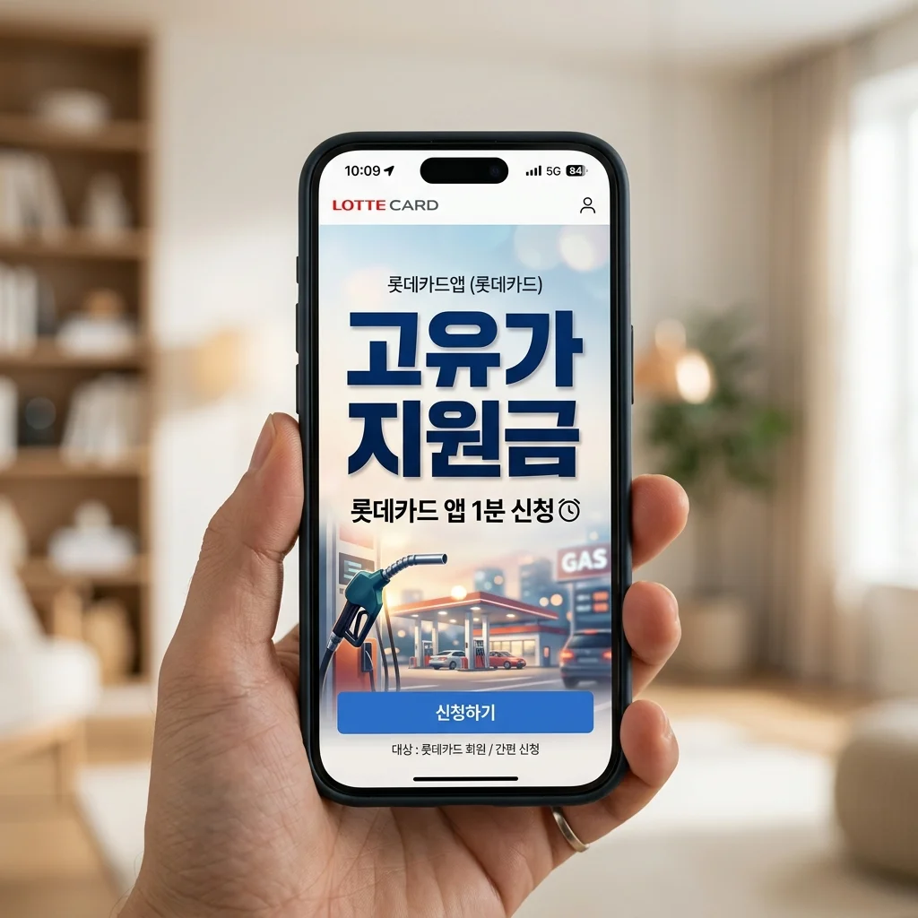 롯데카드 고유가 피해지원금 신청방법 알려주세요! 앱으로 1분 만에 끝내는 법